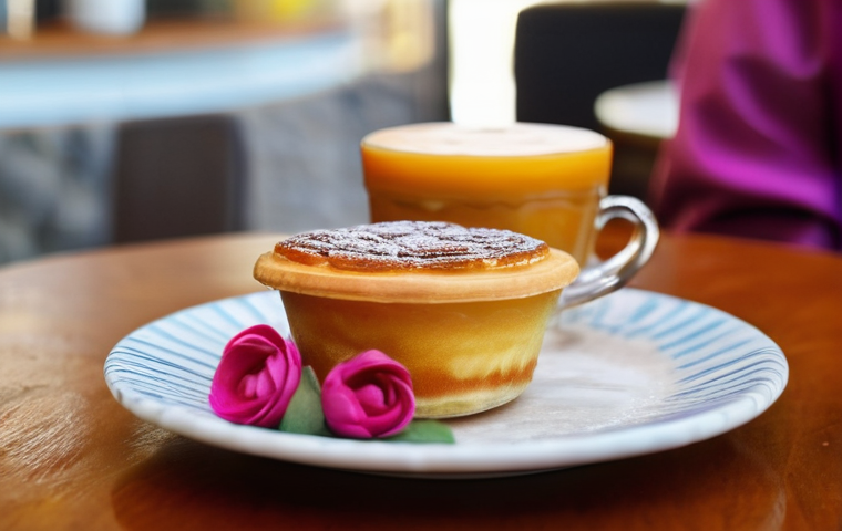 테마카페 브랜딩 전략 - **Lively Community Event in a Portuguese-Inspired Cafe:**
    A dynamic scene inside a vibrant theme...