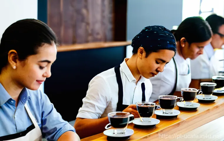 특수 컨셉 이색카페 차별화 - **Prompt 1: Lisbon's Biophilic Coffee Haven**
    "A cozy, sun-drenched concept coffee shop in Lisbo...