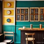 Home 13 업사이클링 카페 친환경 인테리어 - **Prompt:** A cozy, inviting cafe interior in a Portuguese city like Braga or Lisbon. The atmosphere...